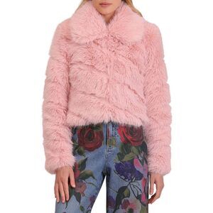 Avec Les Filles Pink Teddy Jacket